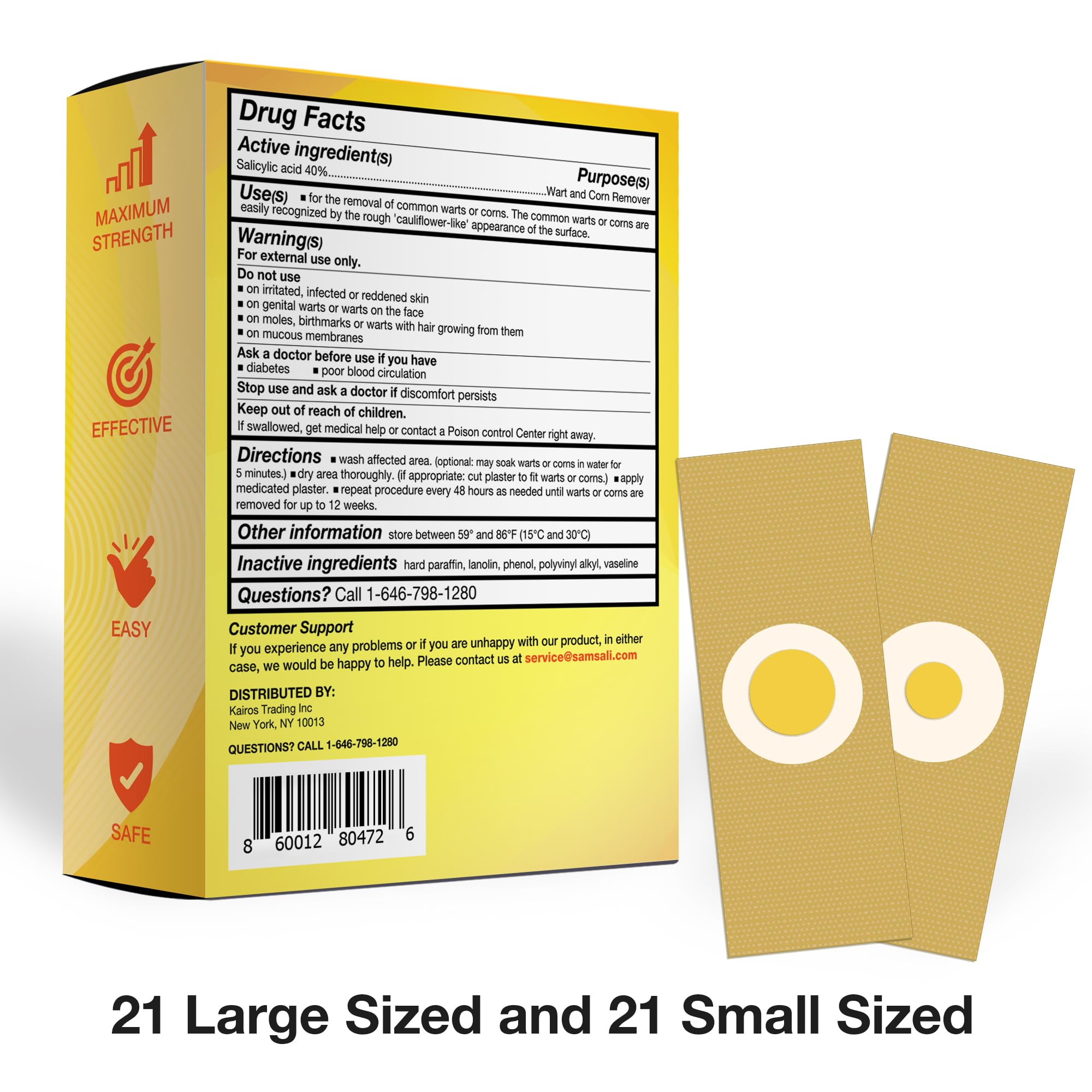 Samsali wart remover pads on toes illustrate discreet daily use.