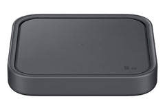 Samsung 15W wireless charger pad front view showing compact design and accessibility