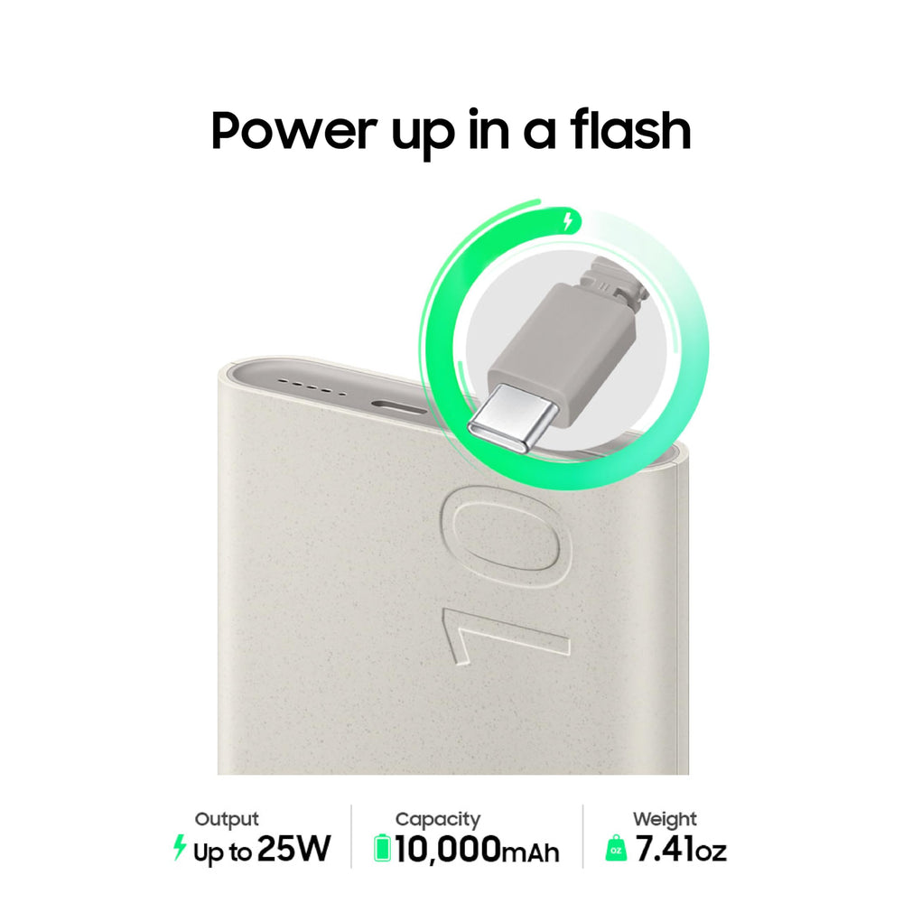 Samsung US version 2024 beige battery pack in use