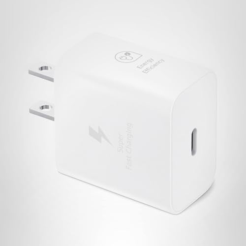 Samsung 25W charger cable not included; pair with USB-C cable