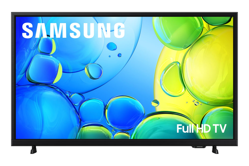 Samsung 40-inch Full HD TV front view showing slim profile ideal for modern rooms