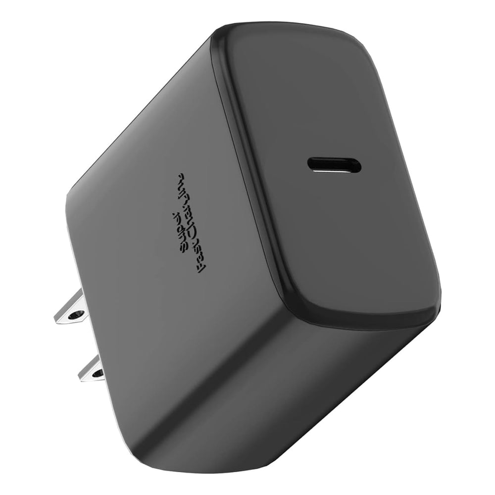 Samsung 45W USB-C charger front view, compact on-the-go quick charging.