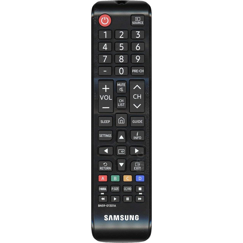 Samsung BN59-01301A remote front view for easy navigation on 2018 Samsung TVs