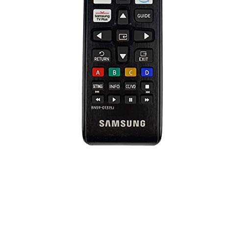 Samsung BN59-01315J remote close-up highlighting Netflix hotkey for instant access.