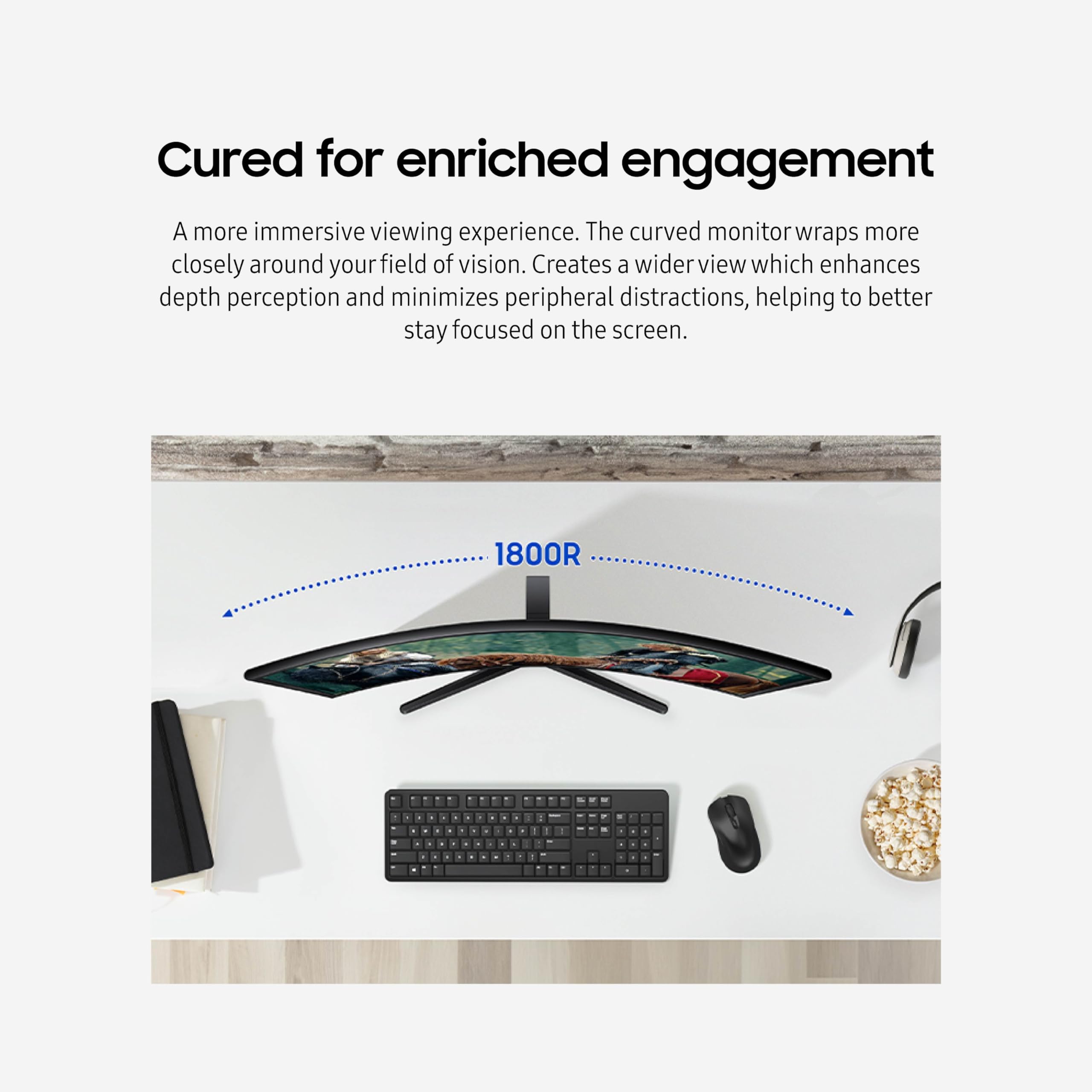 Samsung Essential S3 game mode screen with optimized contrast.