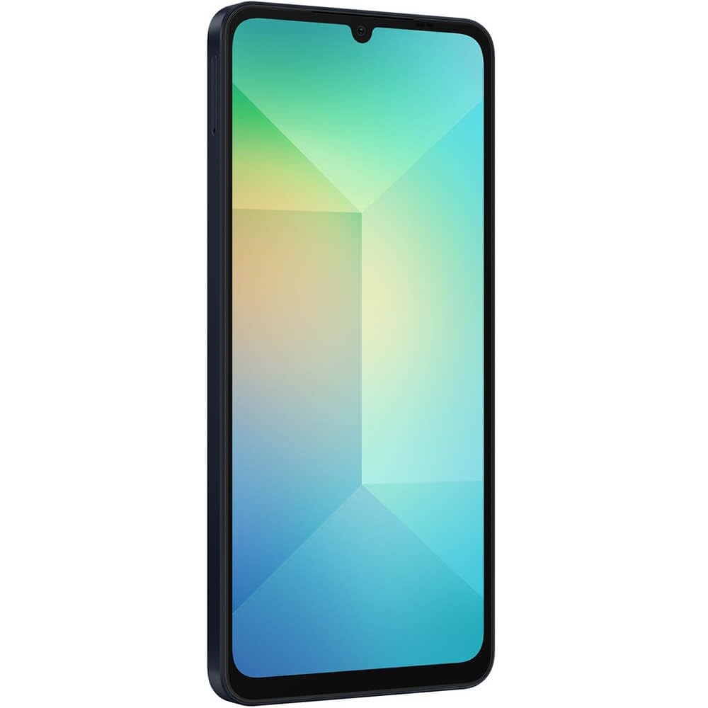 Samsung Galaxy A06 5000mAh battery with 25W charging for all-day use.