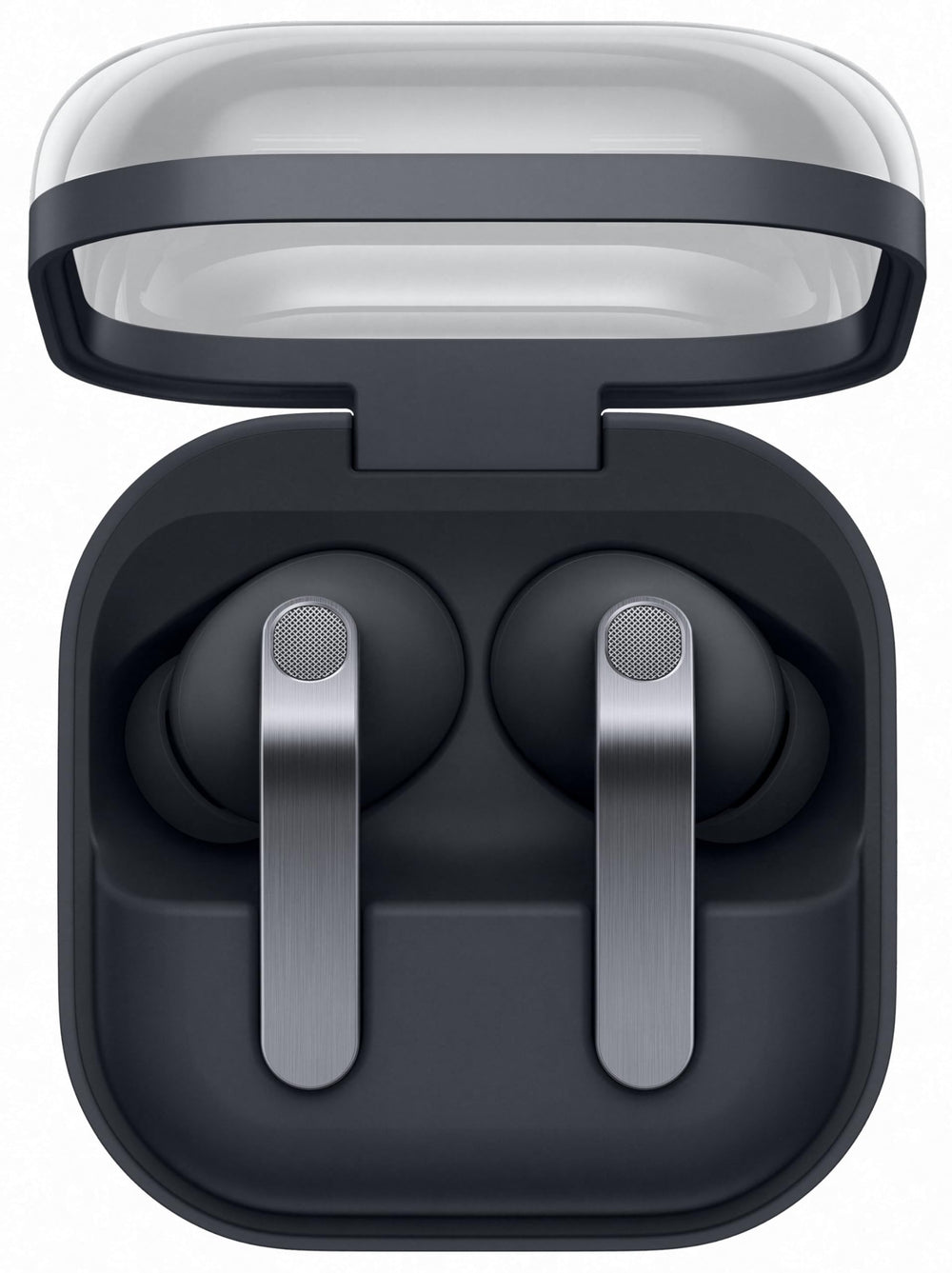 Samsung Galaxy Buds 4 Pro case open, ready for on-the-go charging
