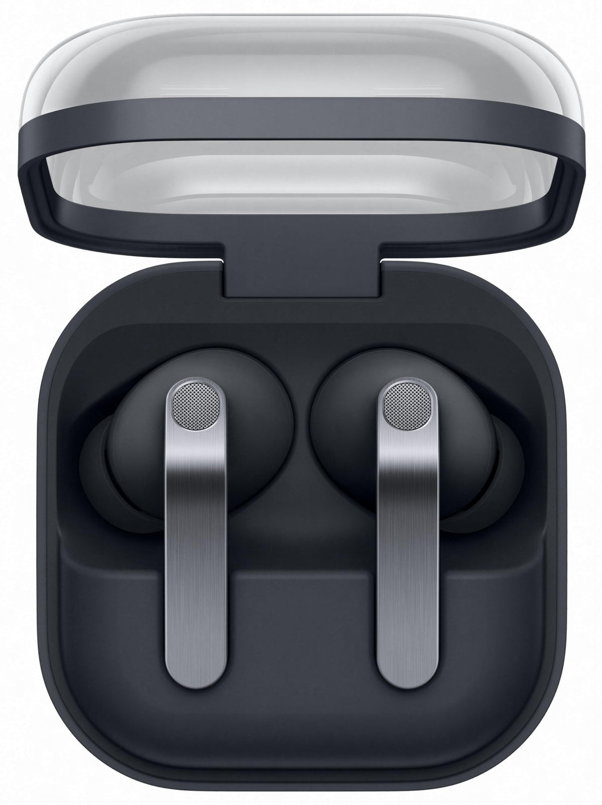 Samsung Galaxy Buds 4 Pro case open, ready for on-the-go charging