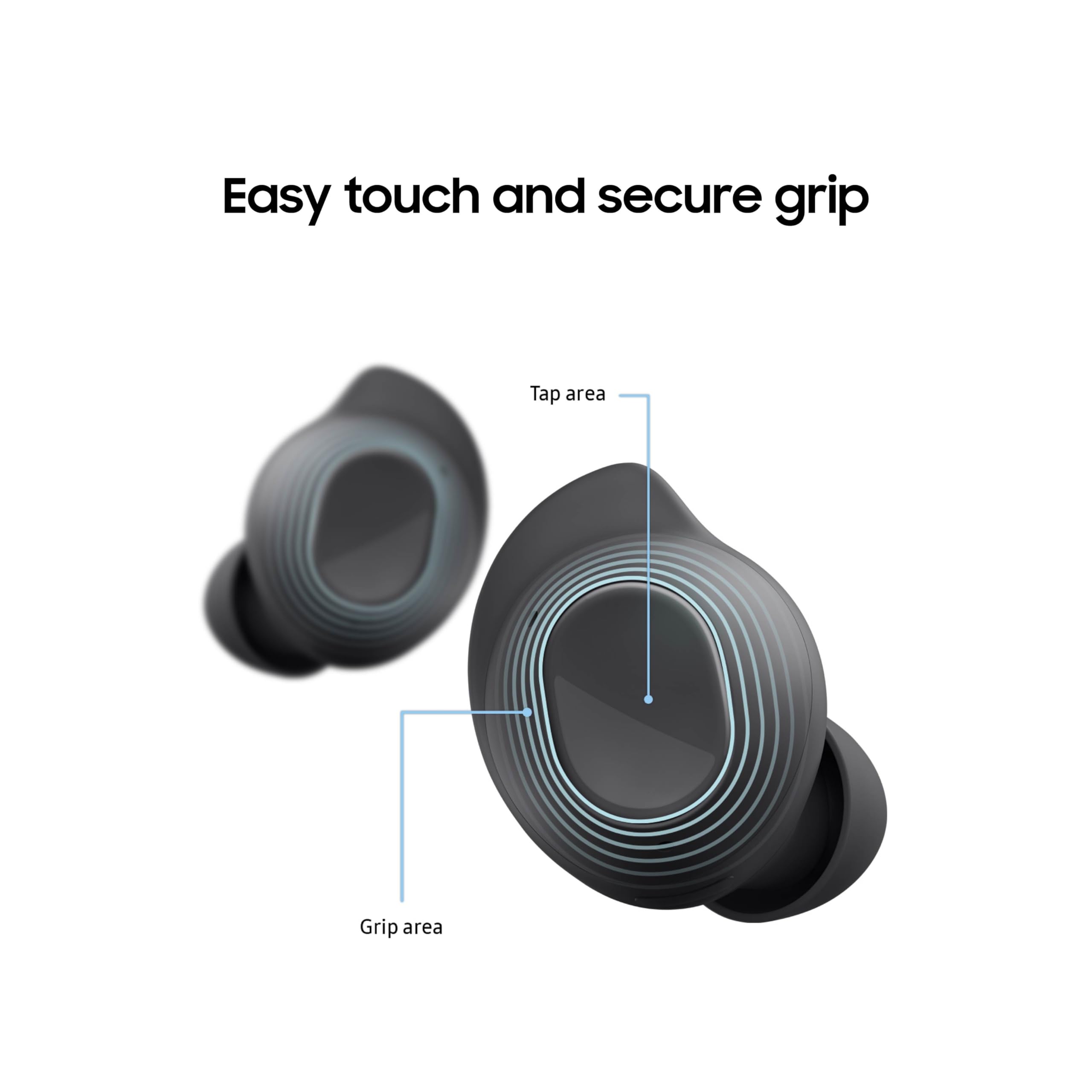 Samsung Galaxy Buds FE touch controls for quick playback and volume