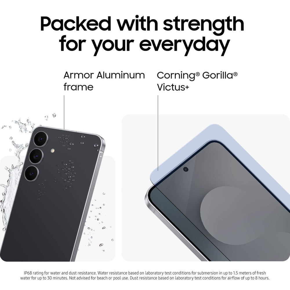 Samsung Galaxy S25 FE Armor Aluminum frame and Gorilla Glass durability