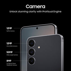 Samsung Galaxy S25 FE 12MP selfie camera for crisp portraits