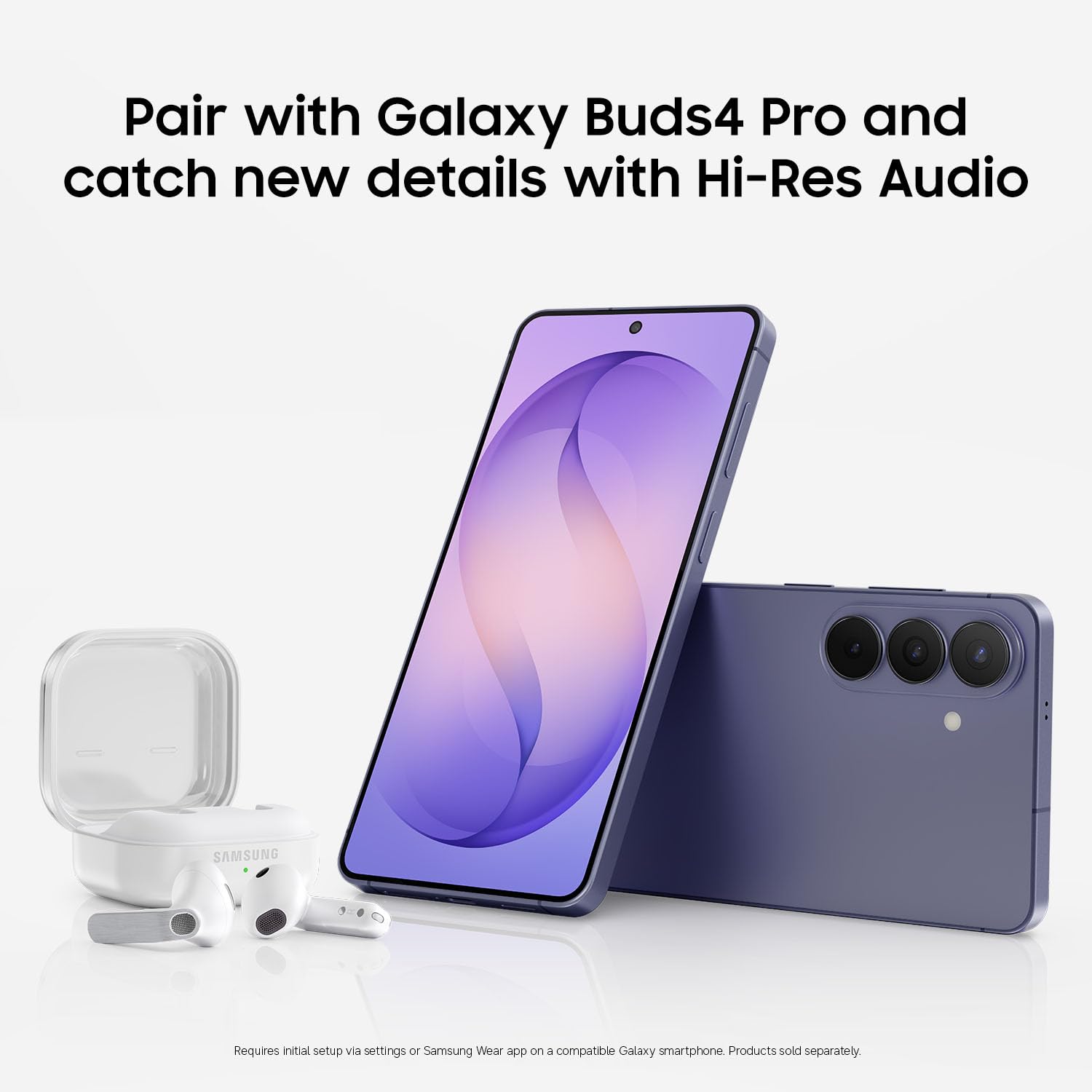 Samsung Galaxy S26 Hi-Res Audio with Buds4 Pro for premium sound