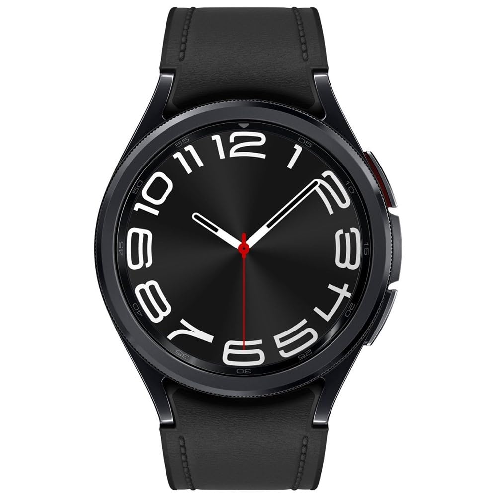 Samsung Galaxy Watch 6 Classic premium stainless steel build adds durable elegance for daily wear.