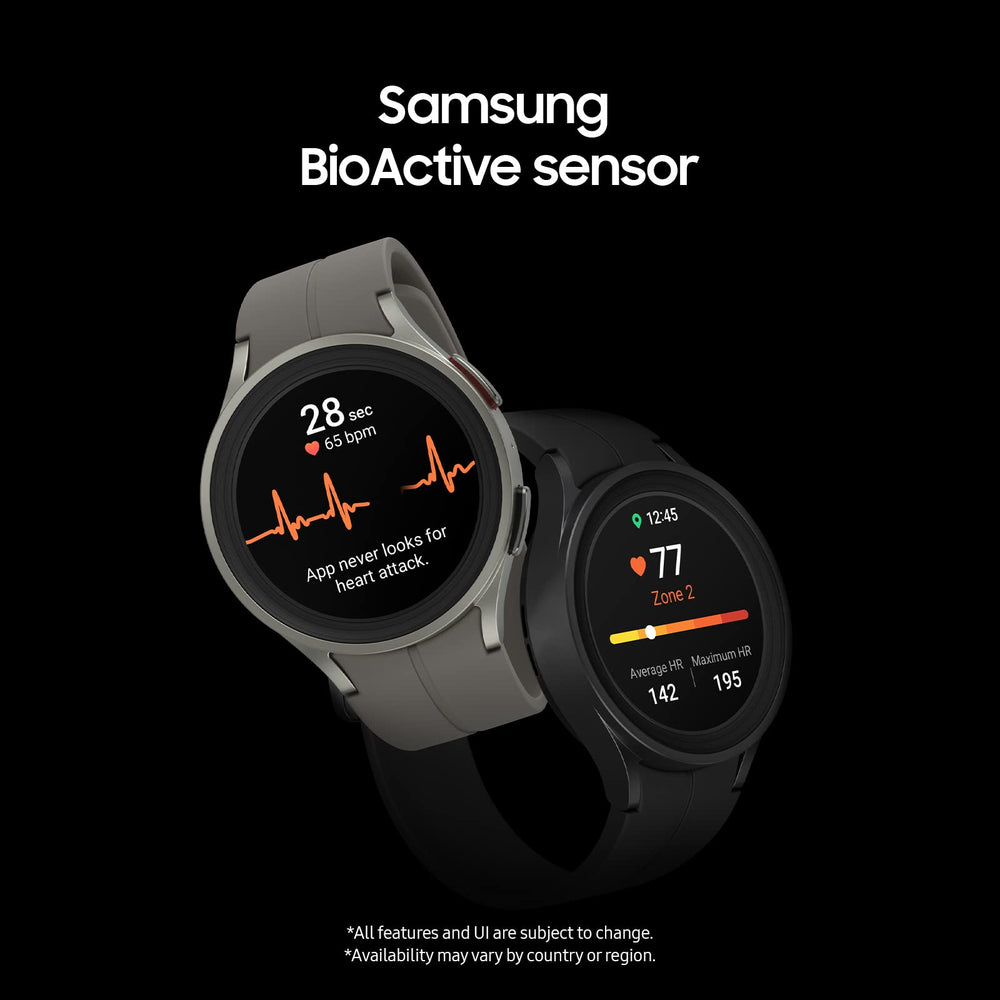 Samsung Galaxy Watch5 Pro auto workout tracking supports running, cycling and swimming.