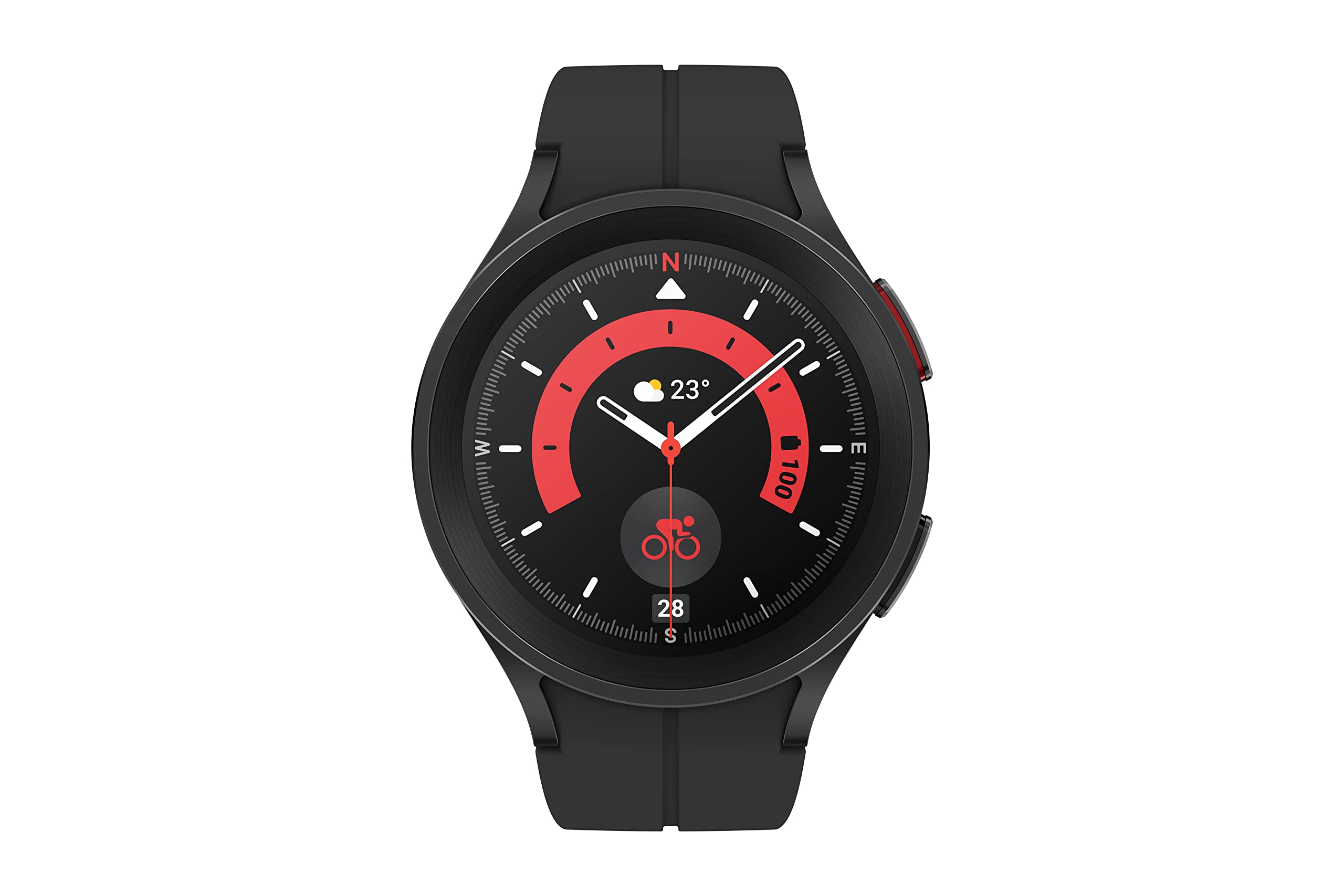 Samsung Galaxy Watch5 Pro water resistance and rugged design for outdoors.