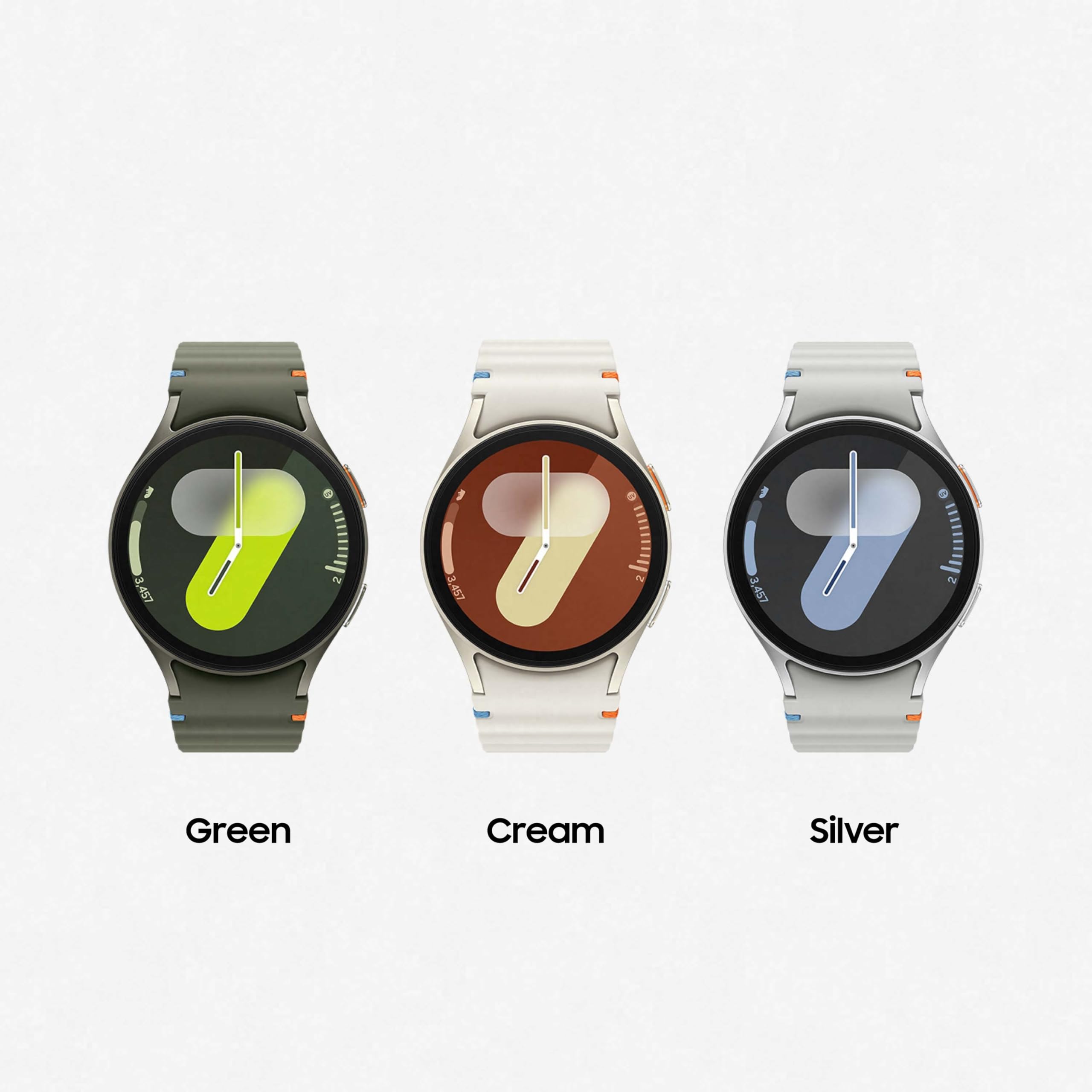 Samsung Galaxy Watch7 interchangeable bands sold separately.