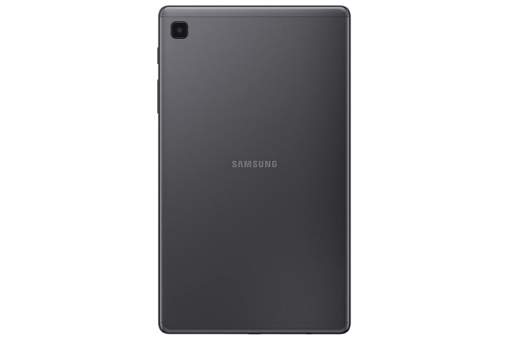 Samsung Tab A7 Lite side view—durable metal frame for everyday use.