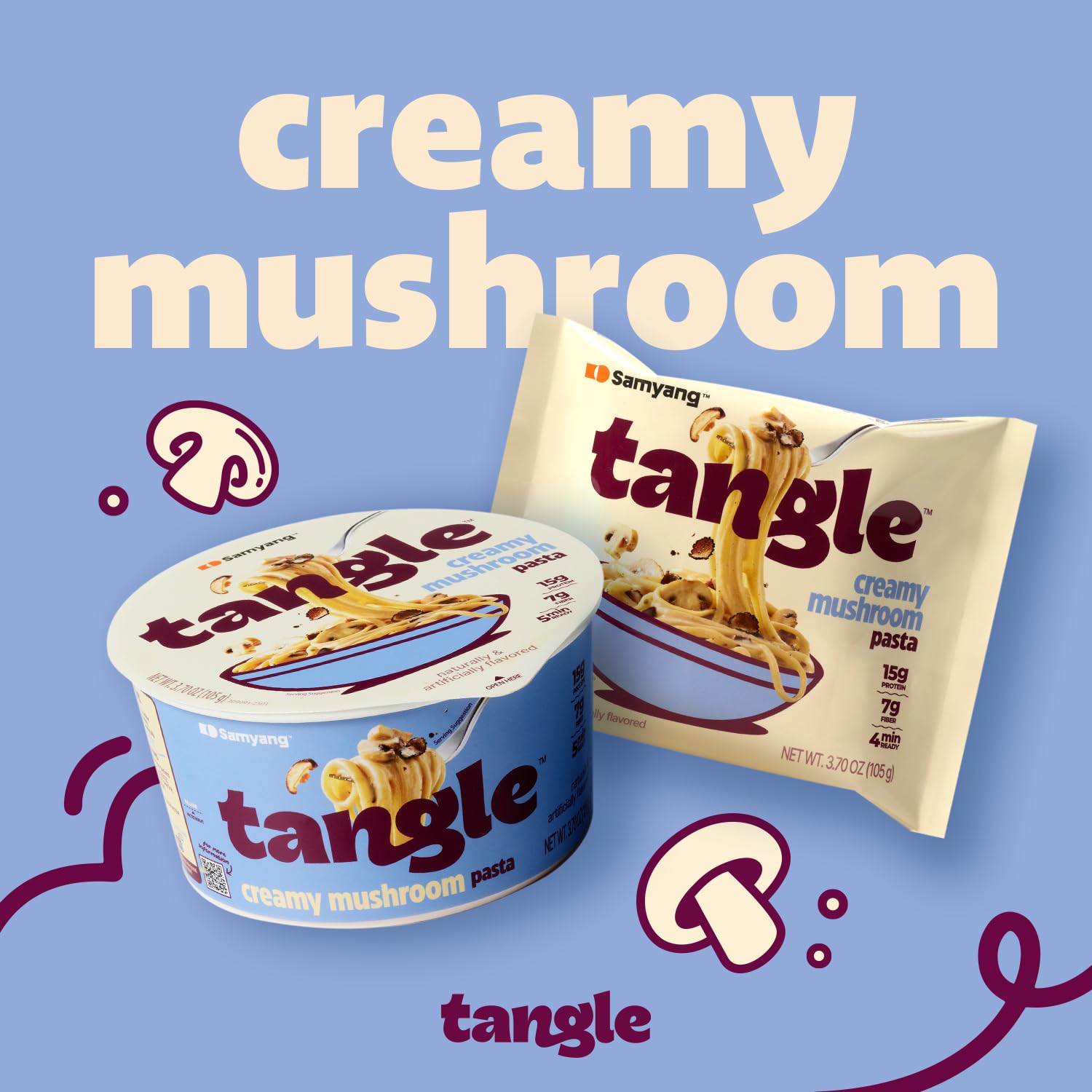 Samyang Tangle quick meal 5 minutes, microwave-ready dinner option.