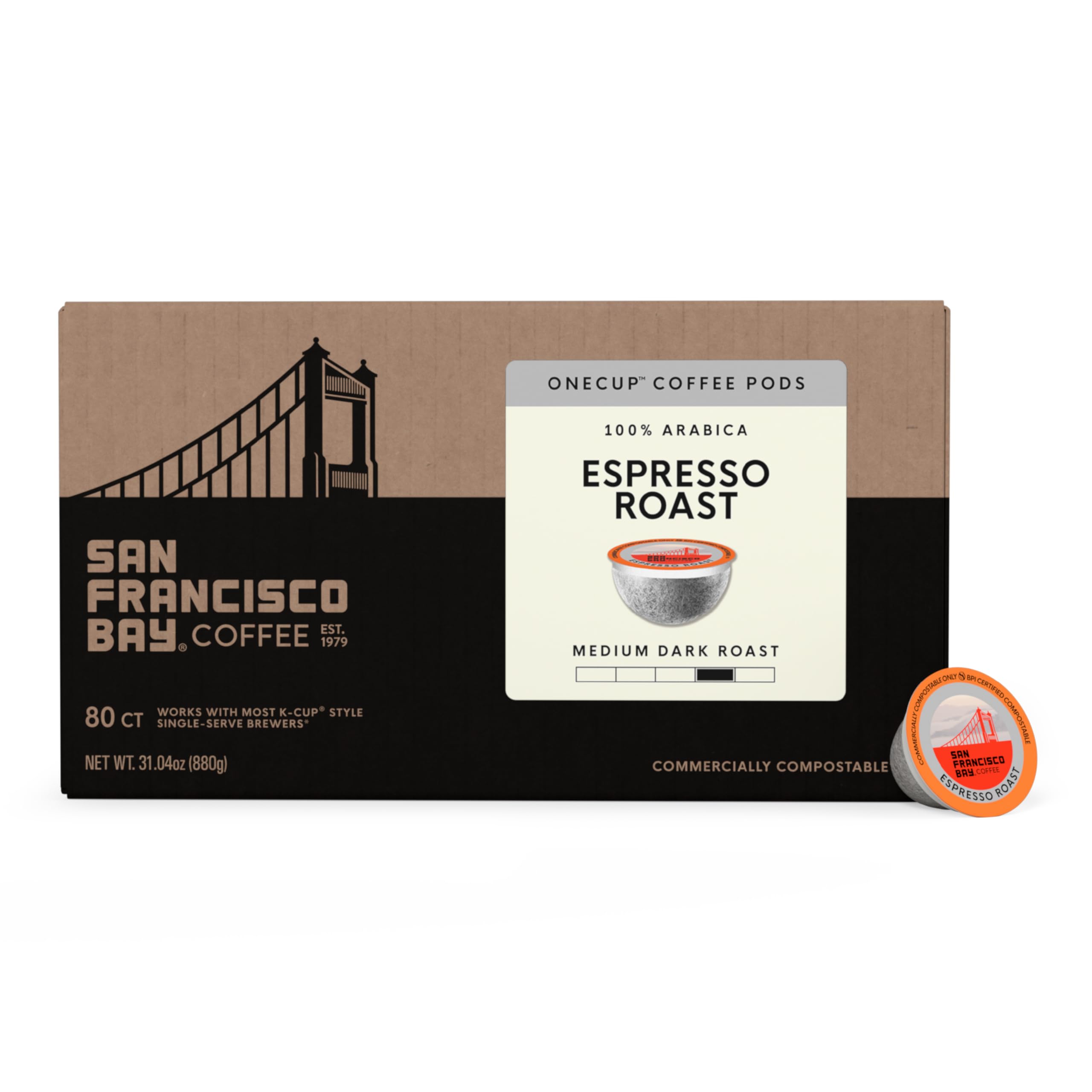 San Francisco Bay 100% Arabica beans promise clean, balanced flavor