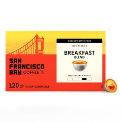 San Francisco Bay Breakfast Blend K-Cup pod helps you brew a quick, flavorful morning cup.