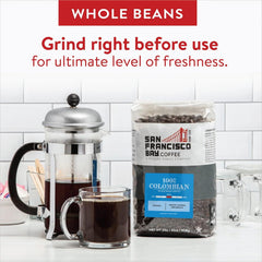San Francisco Bay Coffee Colombian Supremo from Antioquia for rich aroma
