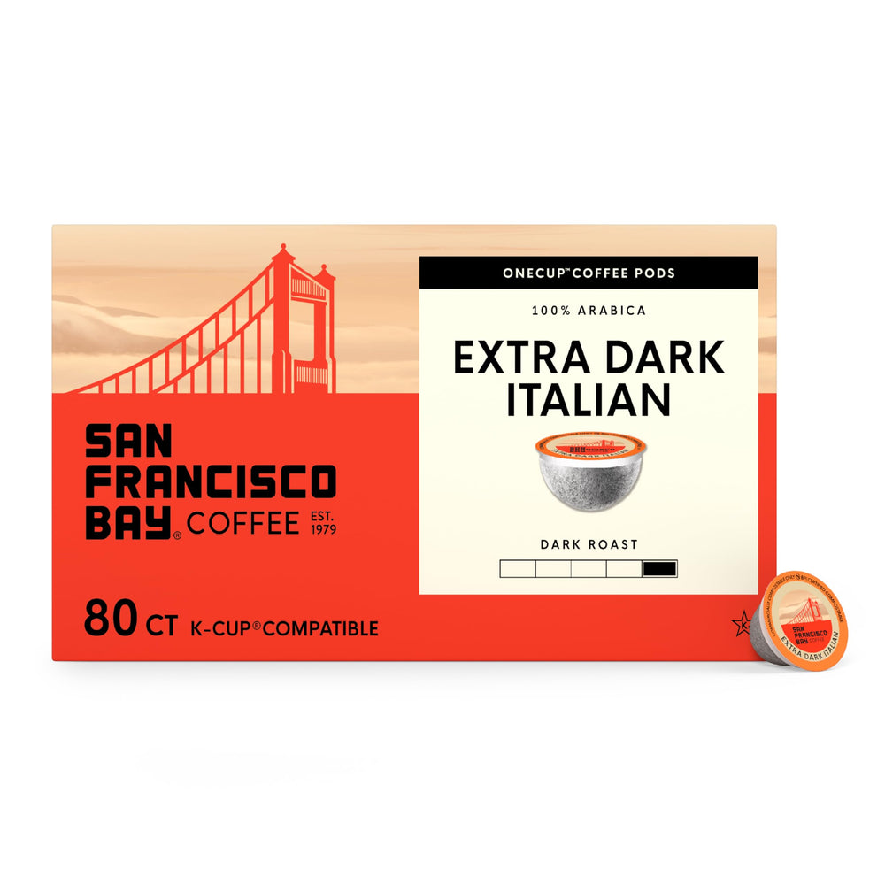 San Francisco Bay Extra Dark Italian pod for bold morning aroma