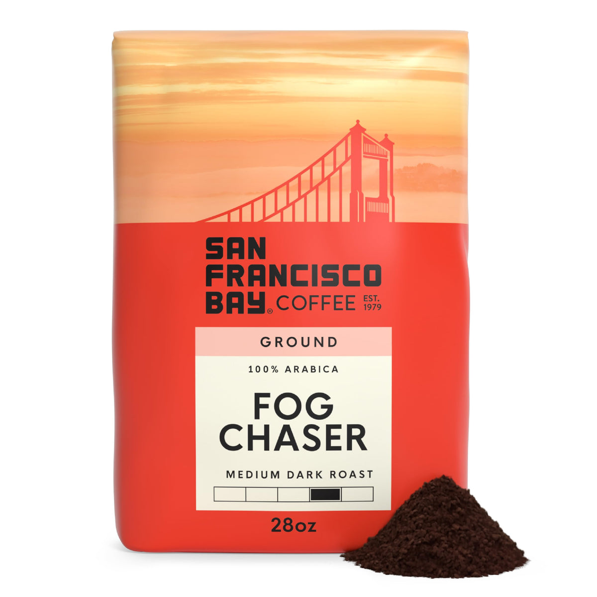 San Francisco Bay Fog Chaser bag front showing logo and aroma appeal.