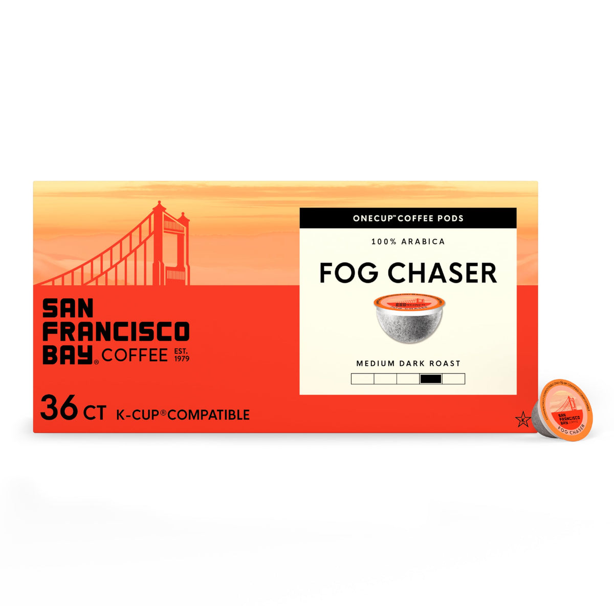 San Francisco Bay Fog Chaser K-Cup pod for quick, flavorful mornings