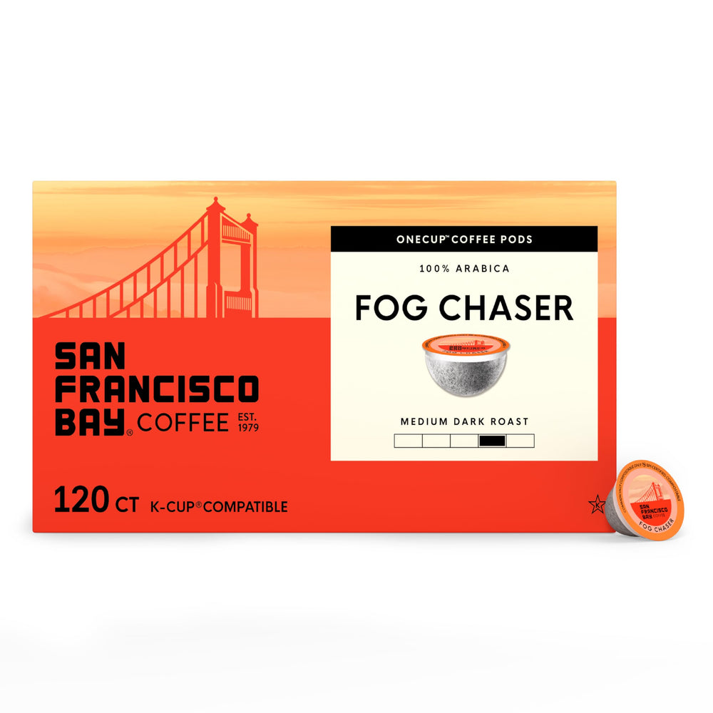 San Francisco Bay Fog Chaser pods with smooth balanced flavor for everyday coffee.