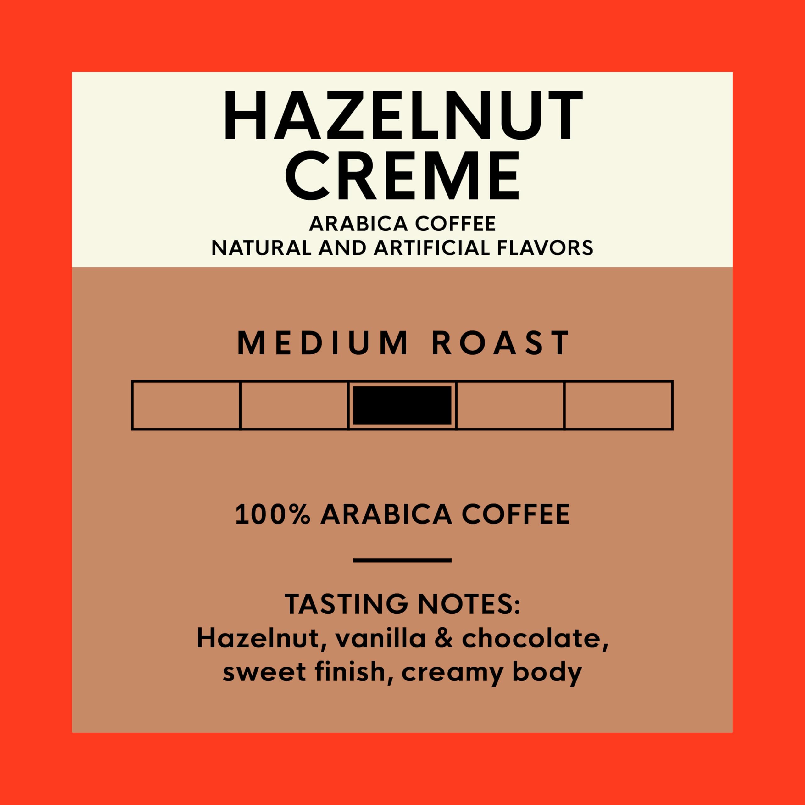 SAN FRANCISCO BAY Hazelnut Creme brewed cup with inviting aroma