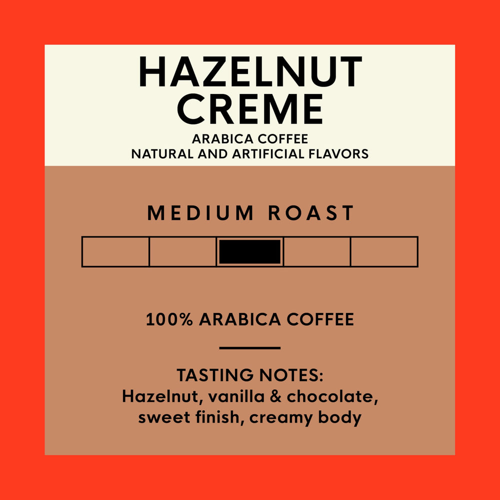 SAN FRANCISCO BAY Hazelnut Creme brewed cup with inviting aroma