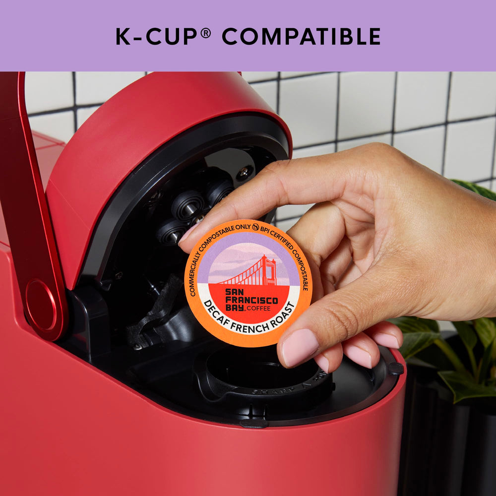 San Francisco Bay K-Cup compatible pod for easy single-serve brewing.