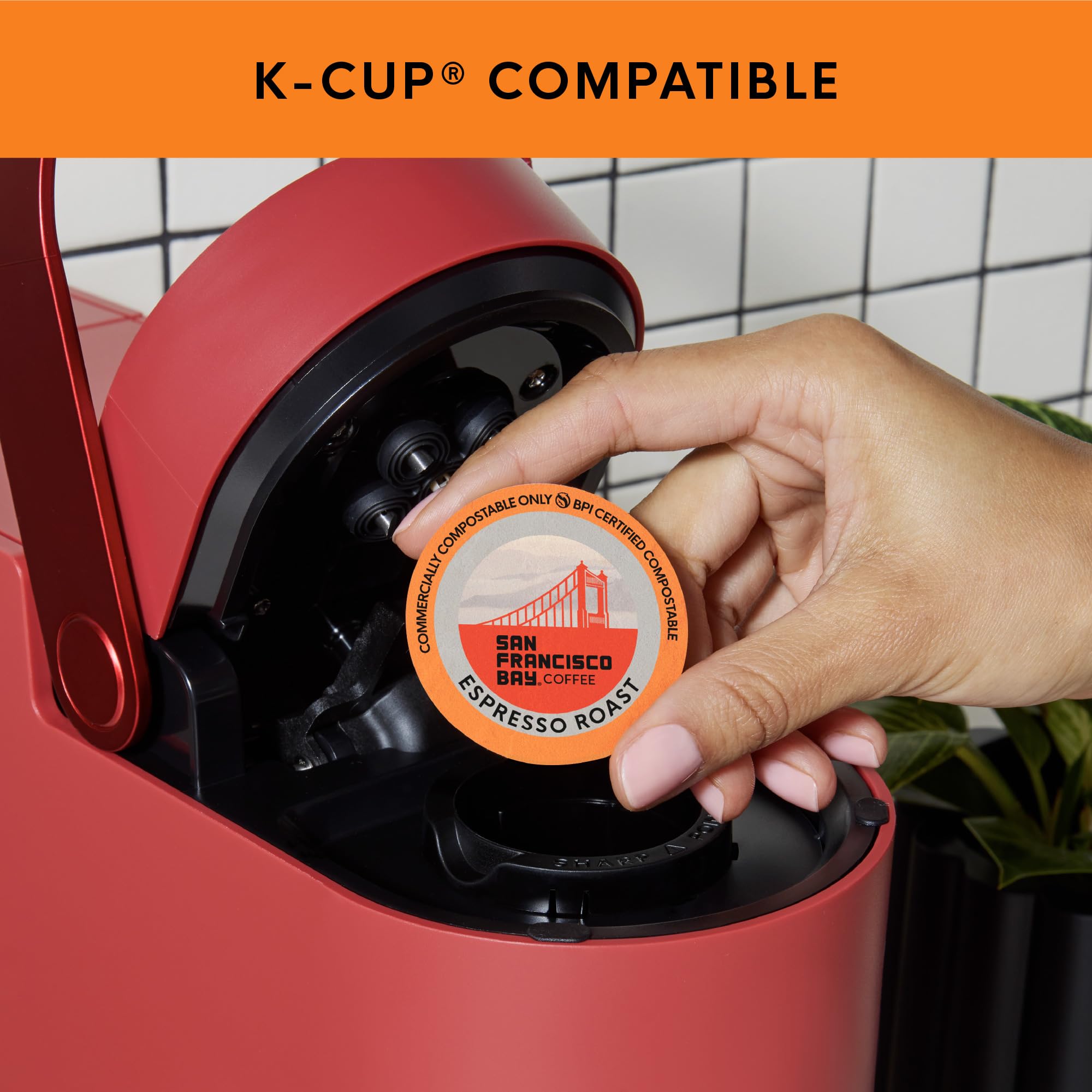 San Francisco Bay Hazelnut Crème K-Cup pod with creamy aroma for afternoon calm.