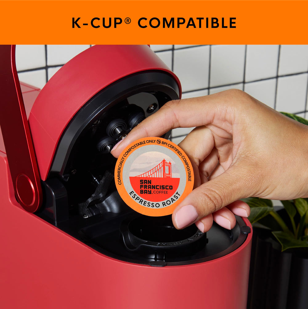 San Francisco Bay Hazelnut Crème K-Cup pod with creamy aroma for afternoon calm.