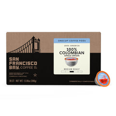 San Francisco Bay medium roast pours smoothly with a syrupy body.