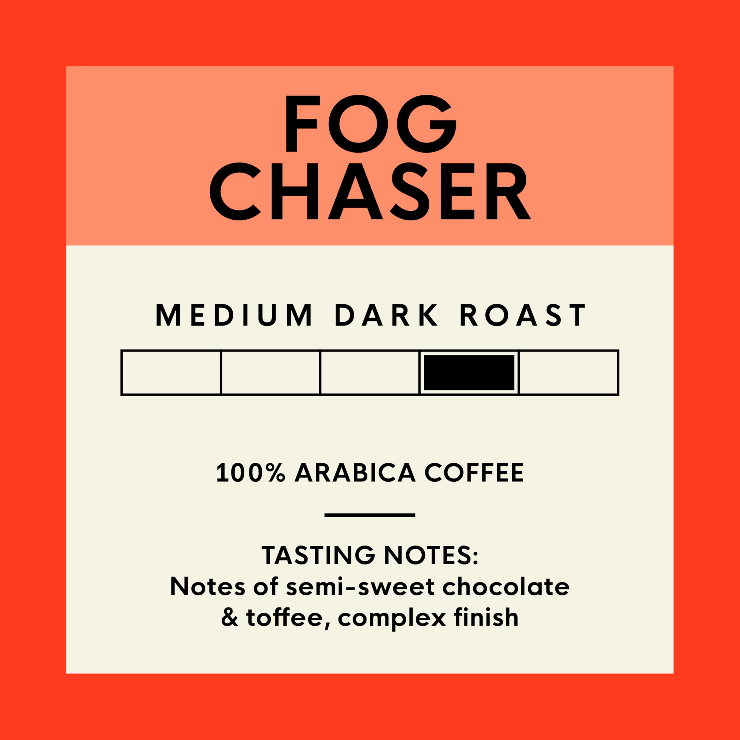 San Francisco Bay Fog Chaser notes of semi-sweet chocolate and toffee