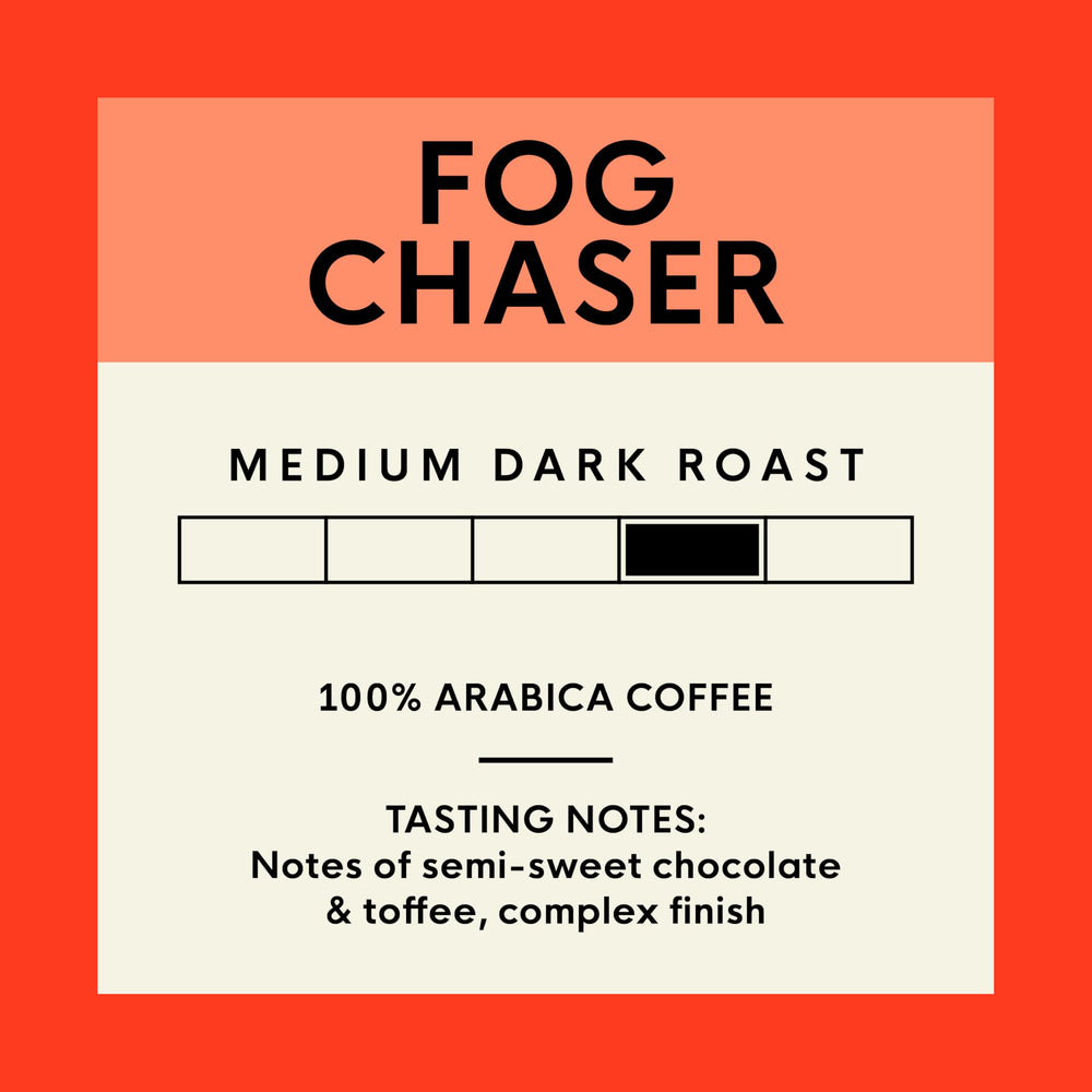 San Francisco Bay Fog Chaser notes of semi-sweet chocolate and toffee