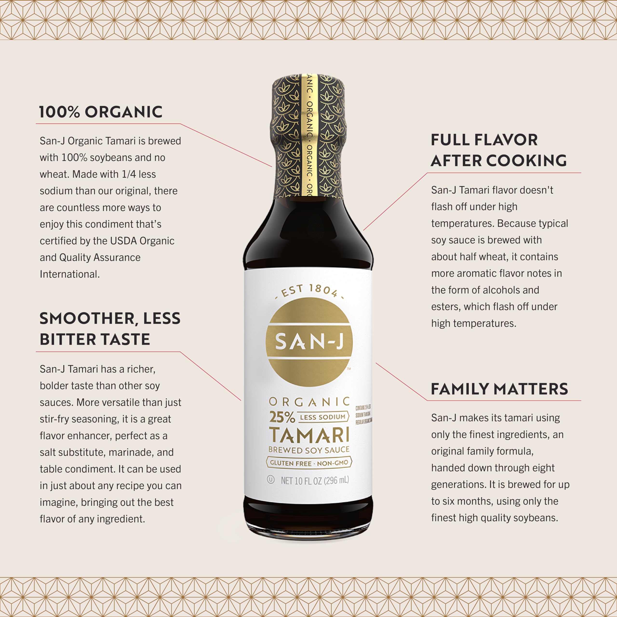 San-J Organic Tamari bottle ideal for stir-fries