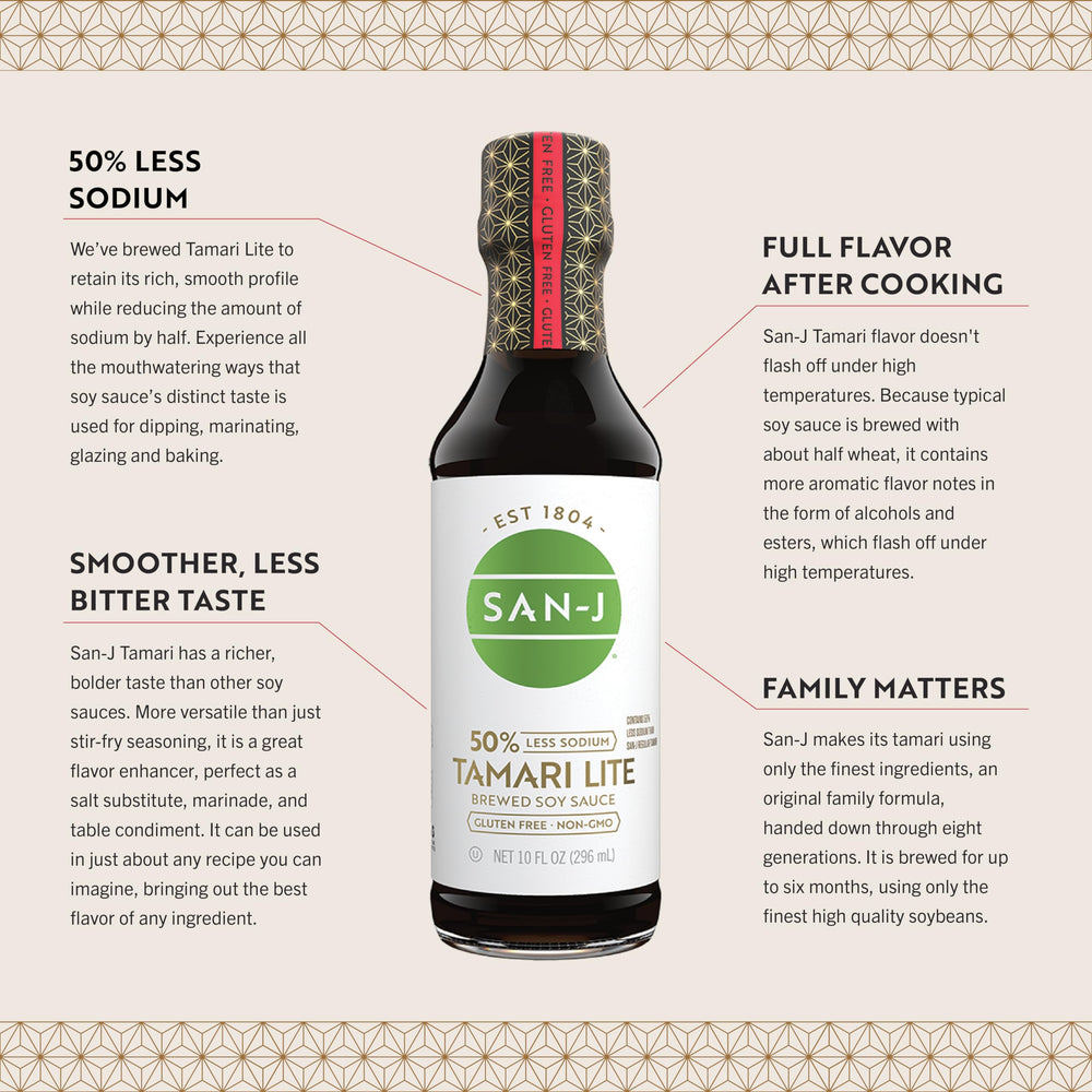 Stir-fry scene using Tamari Lite for rich, savory depth.
