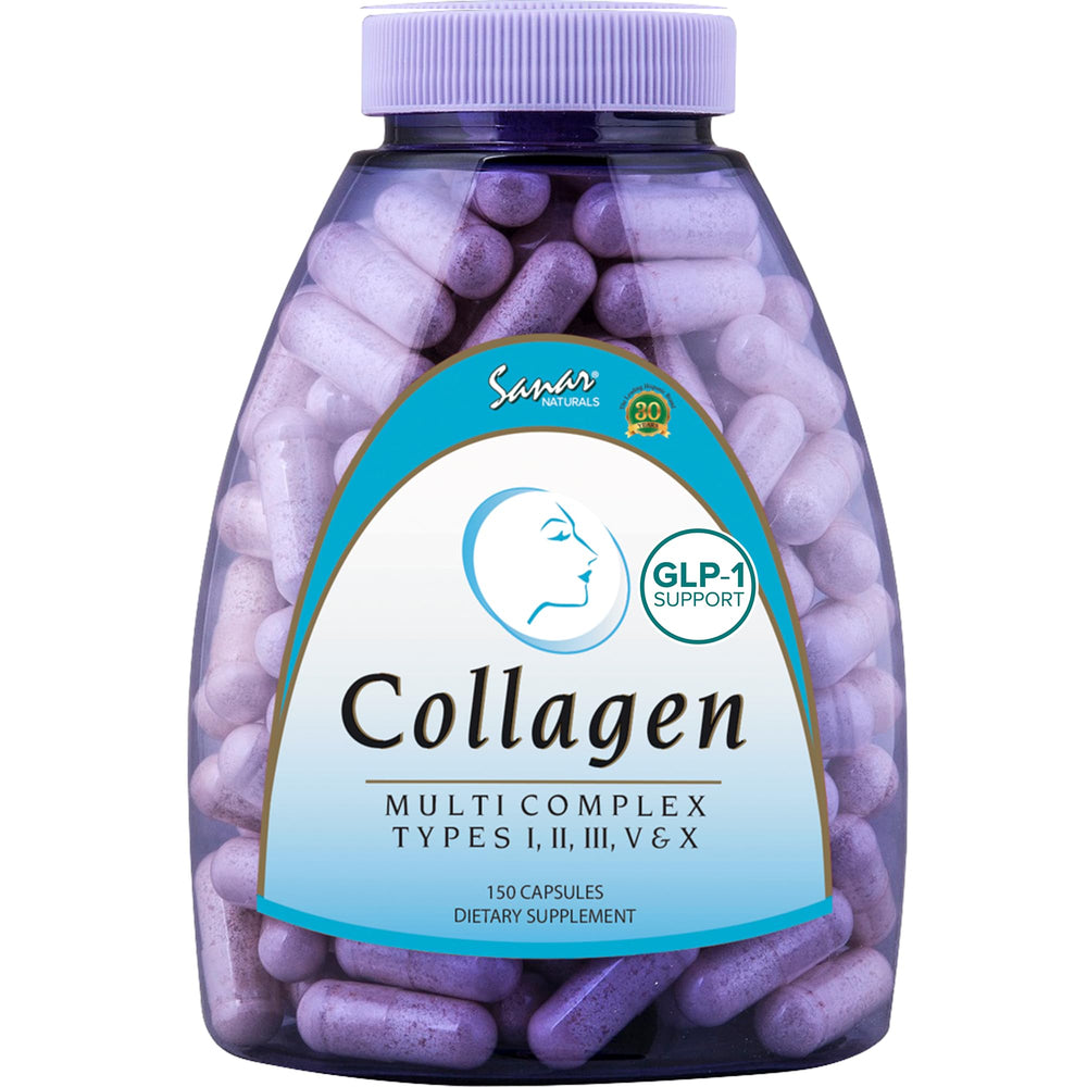 Sanar Naturals Multi Collagen pills bottle front view showing daily use