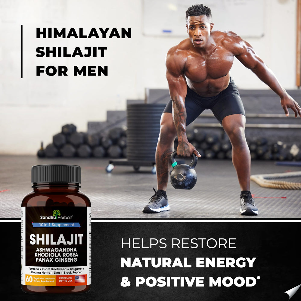 SANDHUHERBALS Rhodiola Rosea capsules highlighting endurance and mental stamina