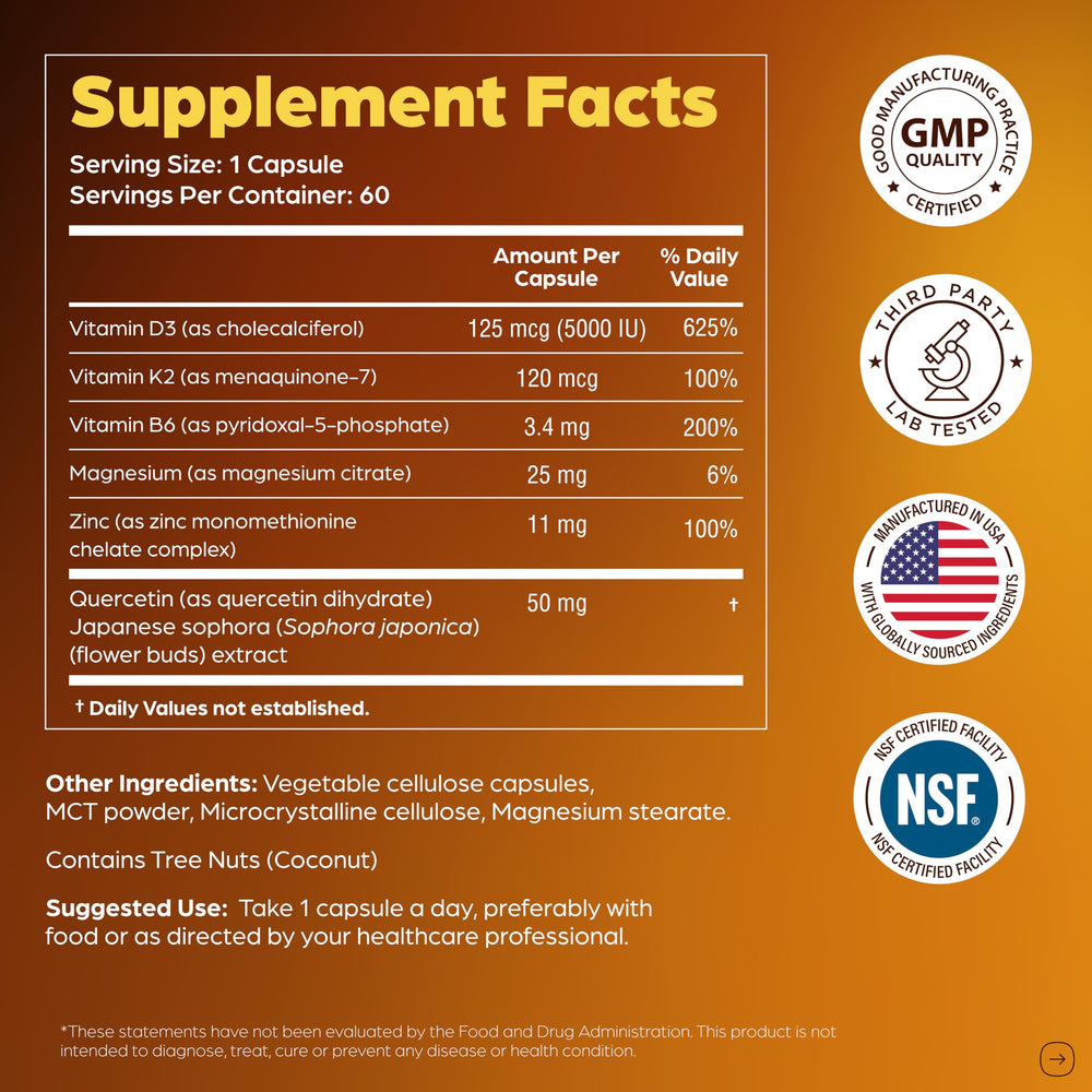 Sandhu's gluten-free dairy-free capsules suitable for sensitive diets.