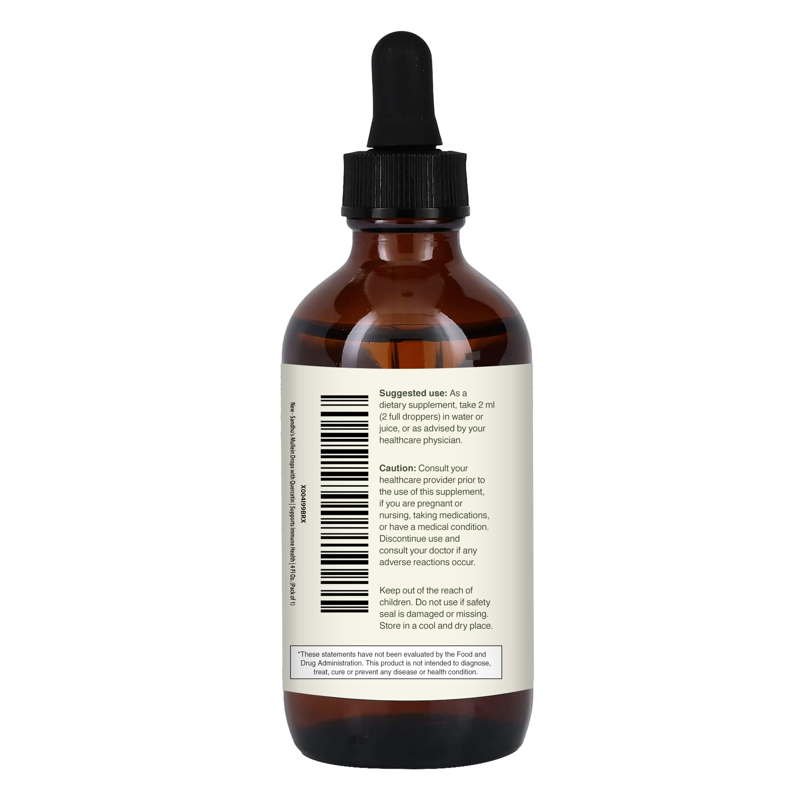 A dropper releases tincture into water for easy ingestion