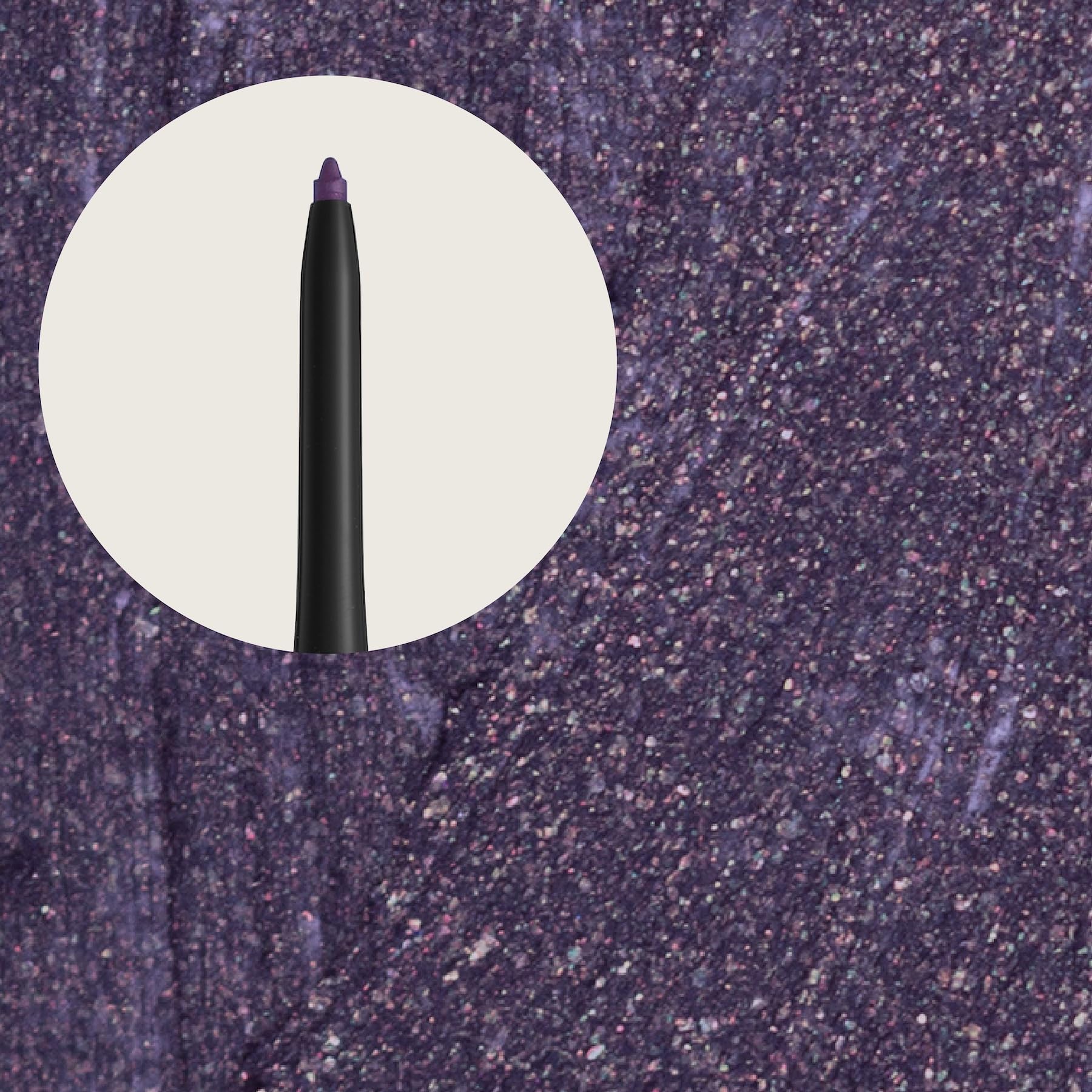Sandstone Scandinavia Eyeliner Purple waterproof formula resists smudging all day.