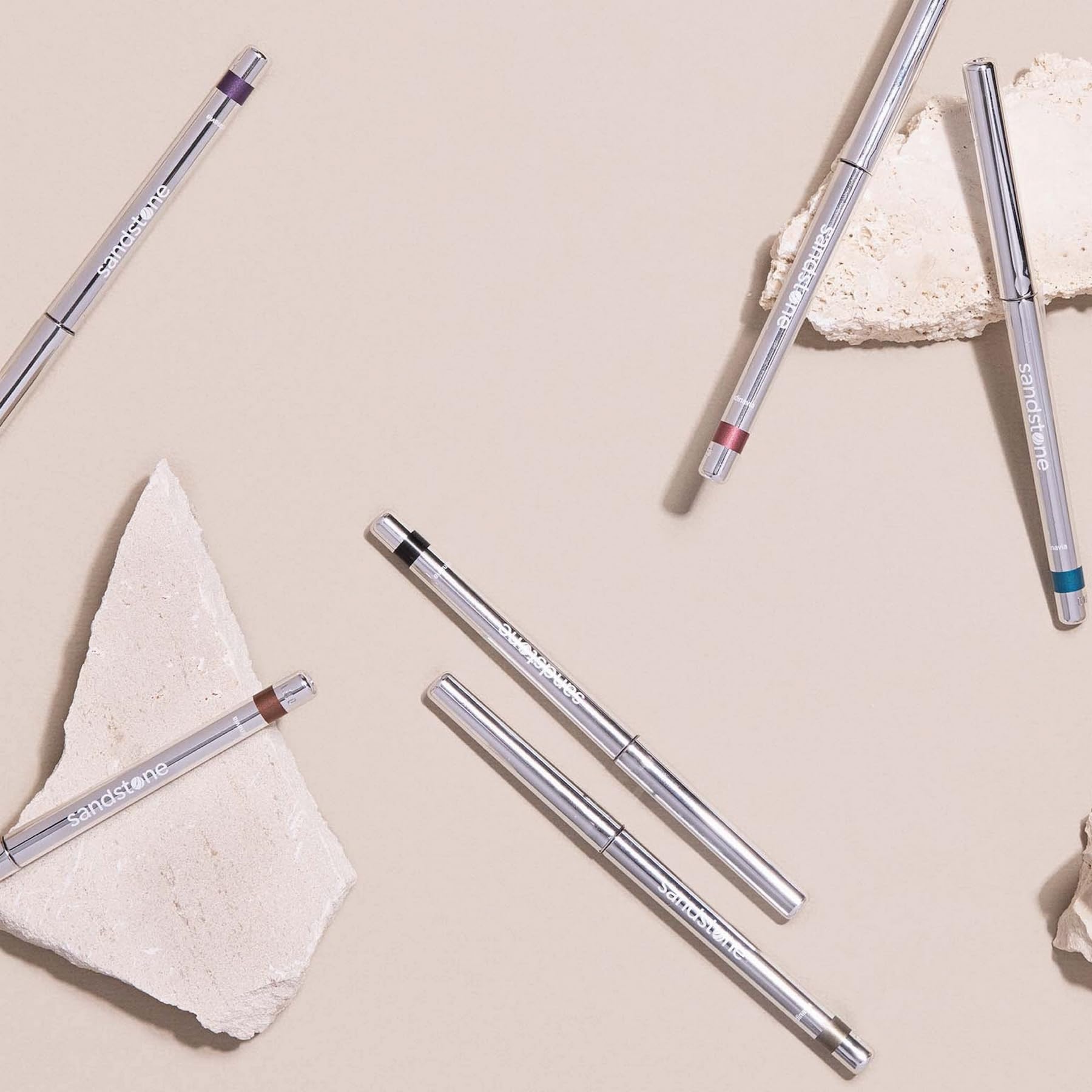 Creamy texture from Sandstone Scandinavia eyeliner gliding along lash line