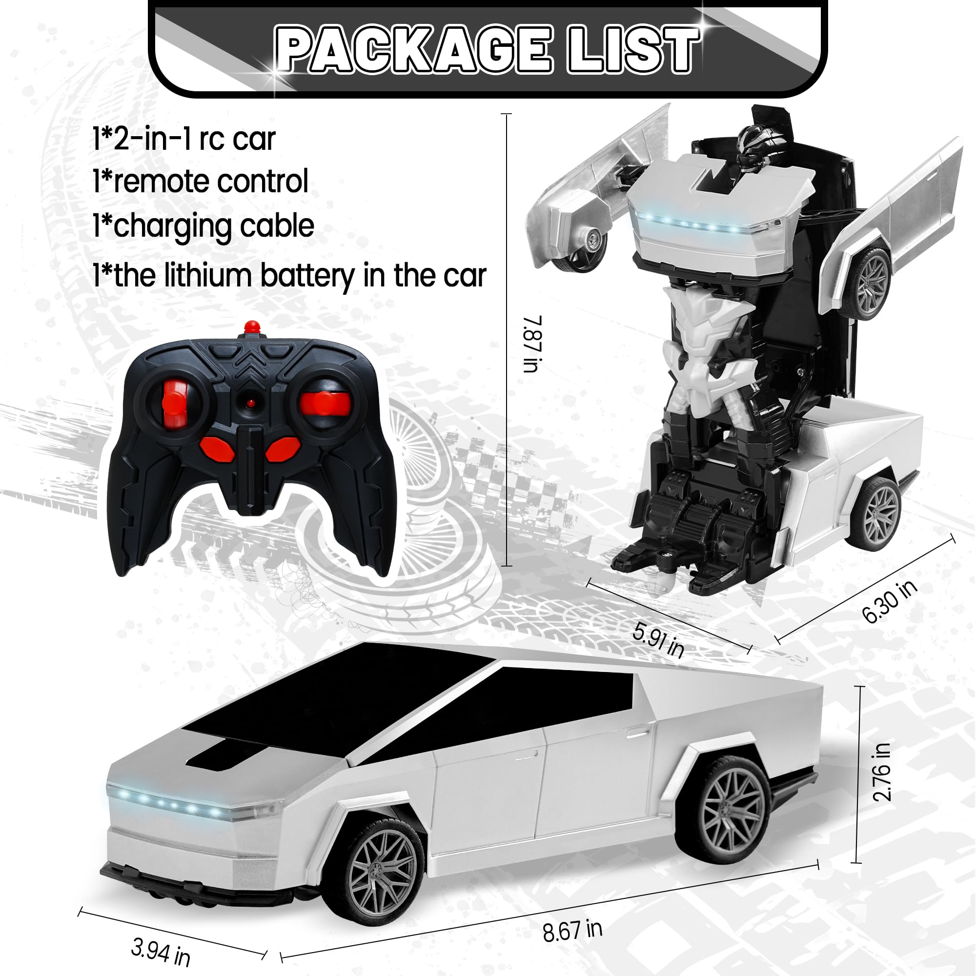 SANGQAOFU robot toy switches modes with one-button transform for easy play