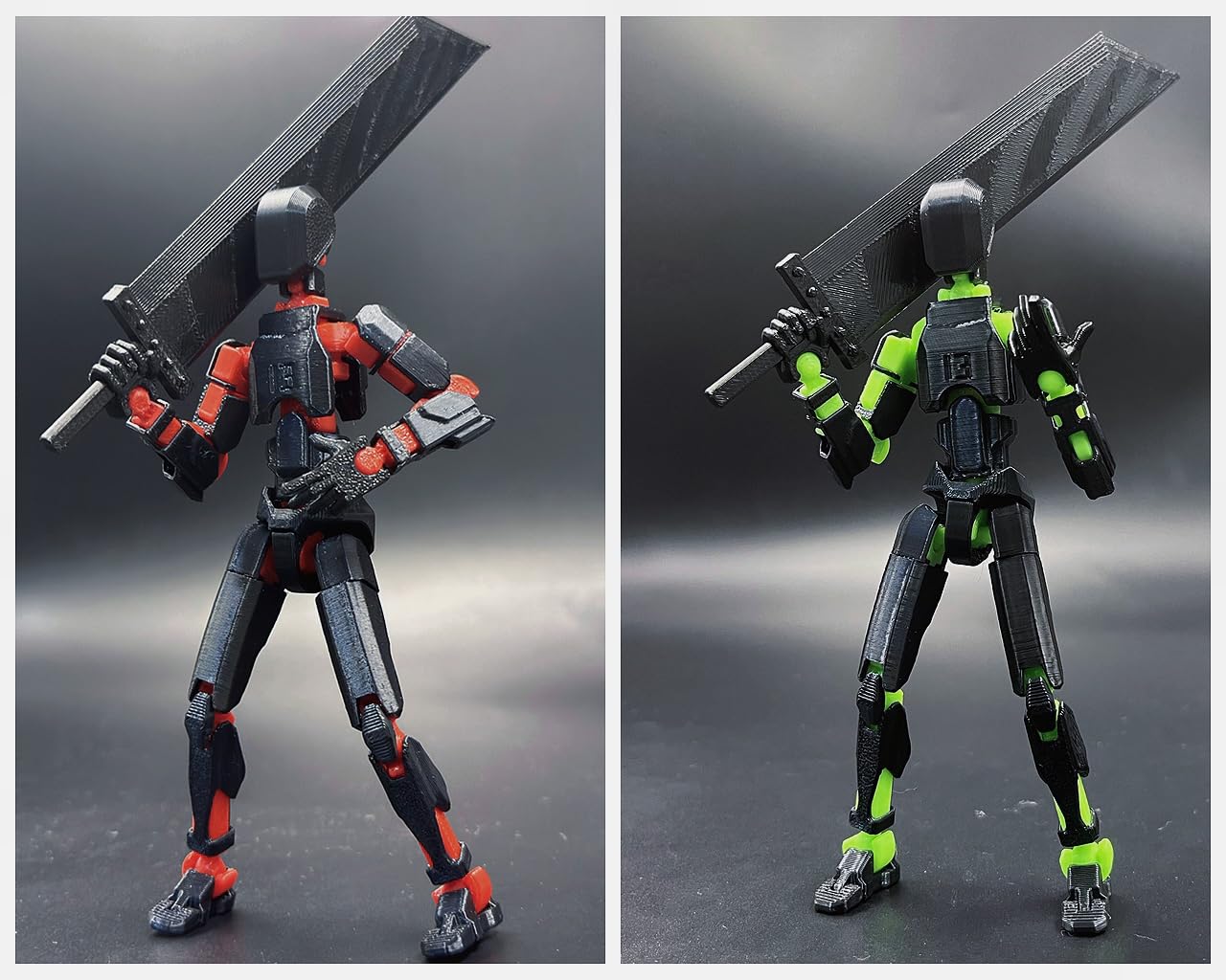 SANSGOUP Lucky 13 robot 3D printed prop ideal for photography and shelves.
