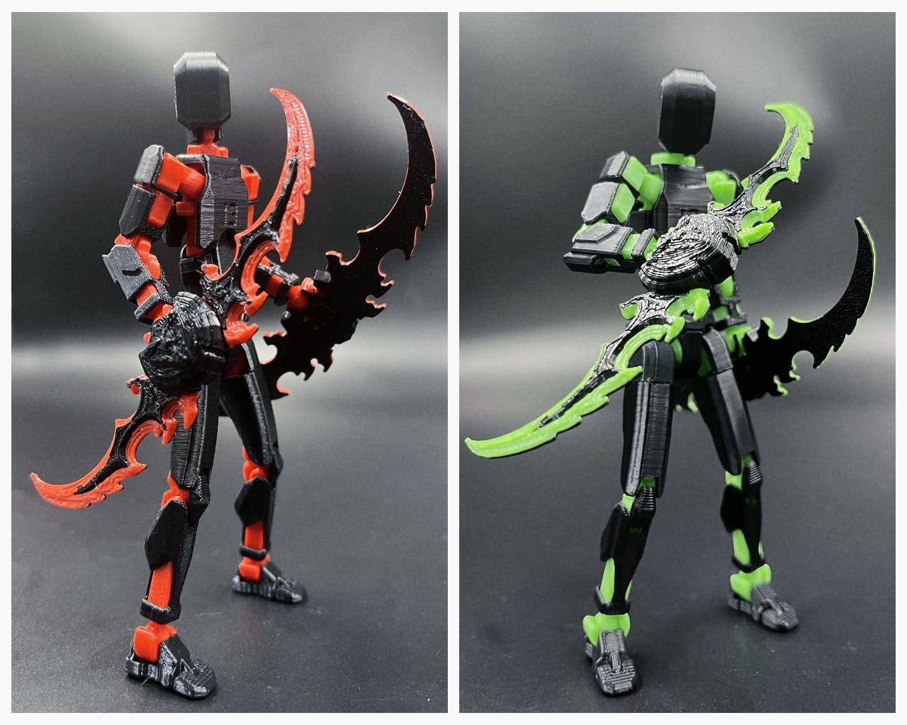 SANSGOUP T13 multi-jointed Titan 13 robot flexible poses for dynamic display.
