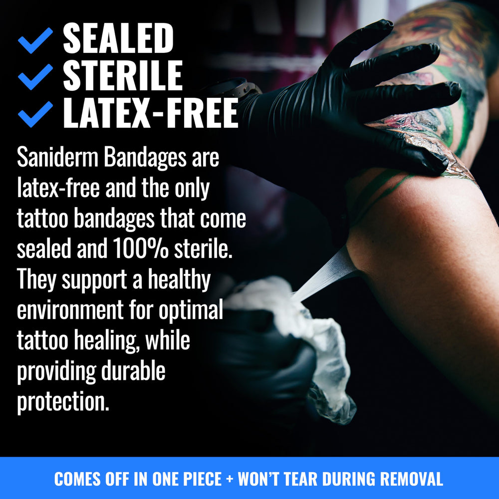 Saniderm Flex ultra-flexible bandage conforms to a joint in use.