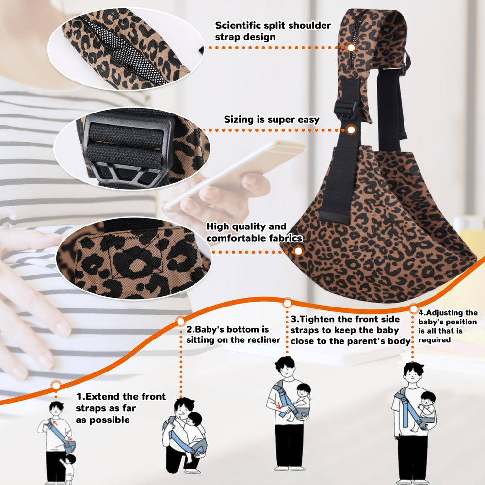 Sanilinwild dual-anti-slip buckles ensure stable baby position.